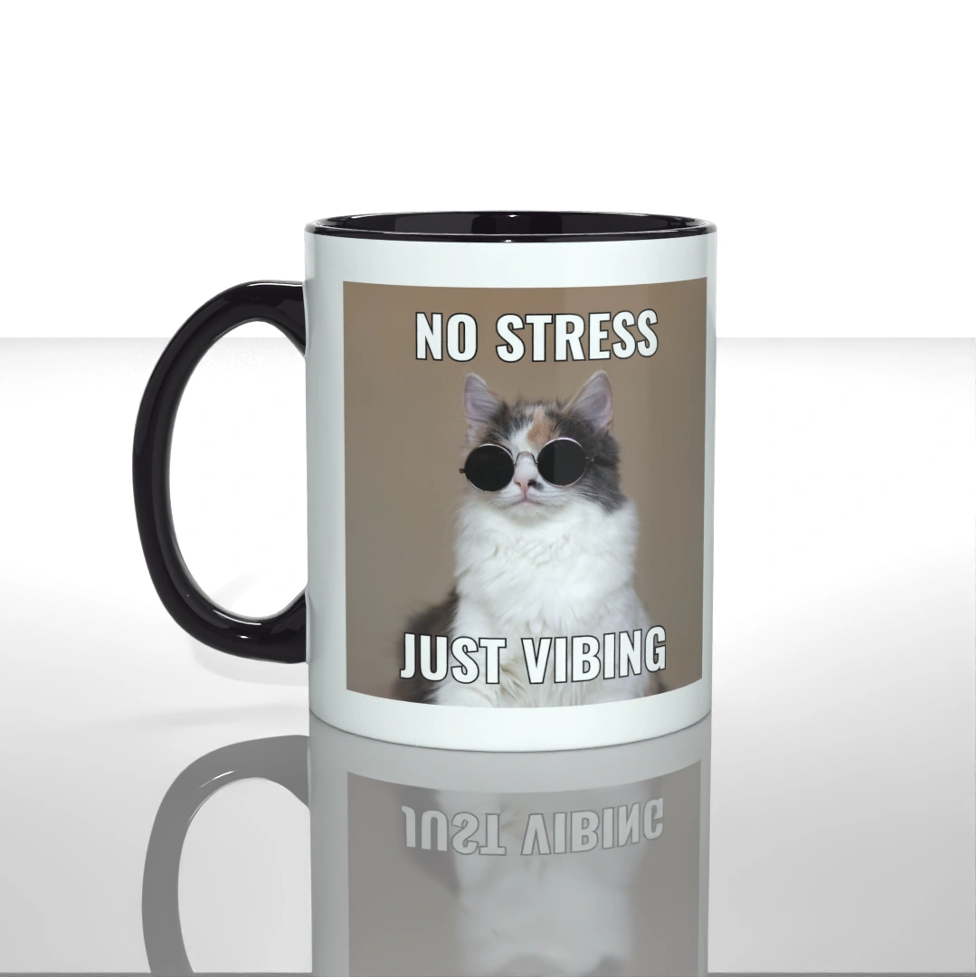 Мерч Чашка No stress just vibing за thematic #На роботу