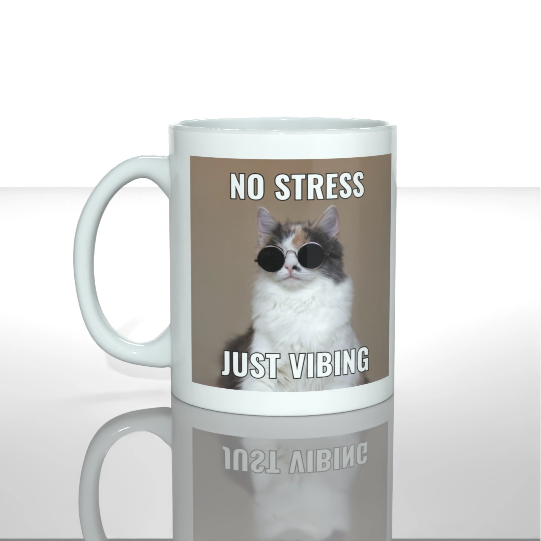 Чашка чашка no stress just vibing — купити в інтернет-магазині Goose Gang